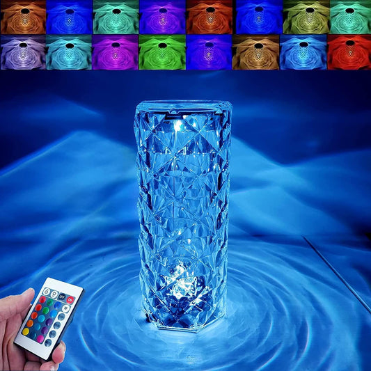 Smart Multiple Color Crystal Table Lamp
